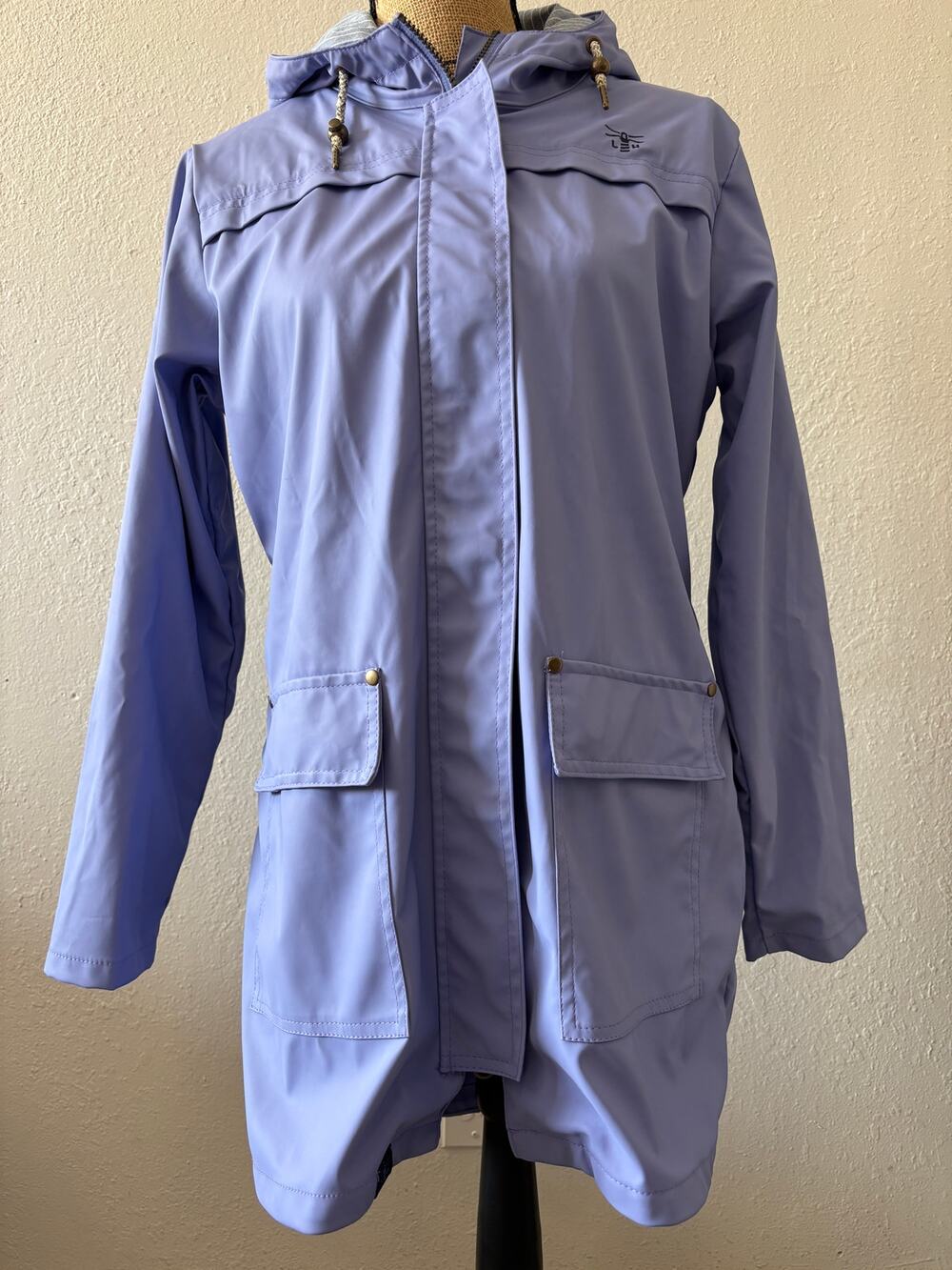 Lighthouse Brand Rain Jacket Womens Size 12 Purple Coastal Waterproof